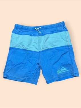 Quiksilver Two-Tone Cyan and Royal Blue Board Shorts